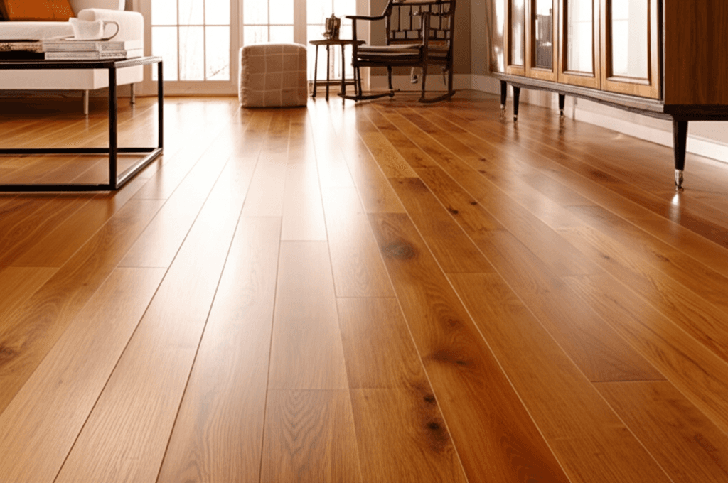 Wood flooring installation in Wilbur